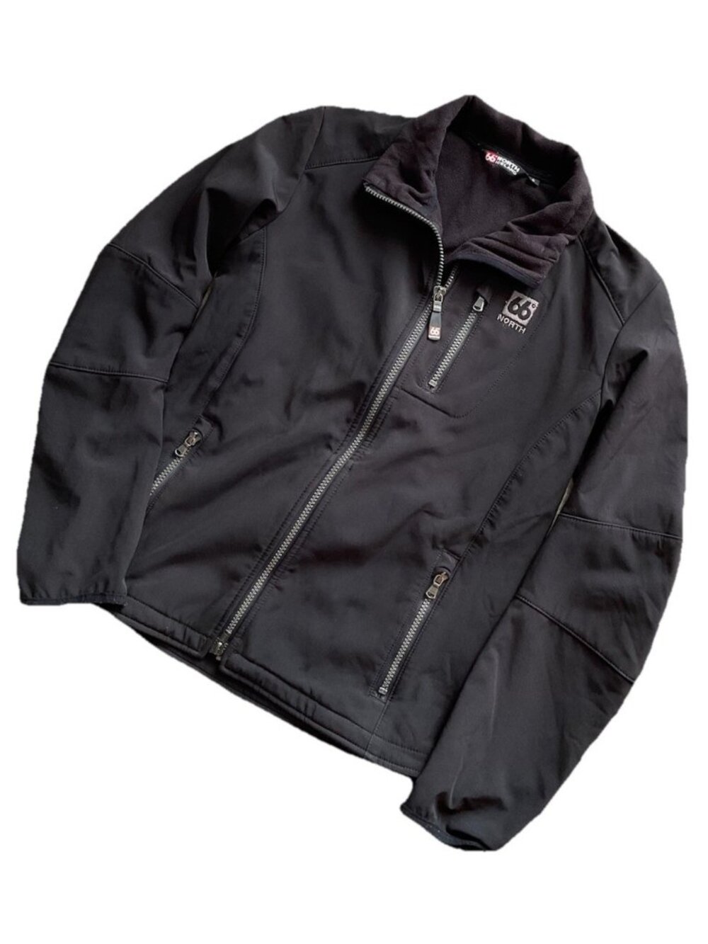66 north black full zip jacket Women’s Small Outdoors Iceland Gorp Core Ski Snow